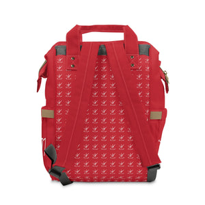 I Jump Instead Trophy Backpack - Crimson Red w/ White Logo