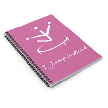 Load image into Gallery viewer, I Jump Instead Spiral Notebook - Blush Pink w/ White Logo
