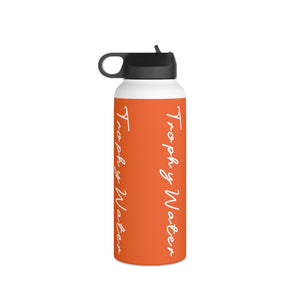 I Jump Instead Stainless Steel Water Bottle - Juicy Orange w/ White Logo