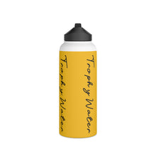 Load image into Gallery viewer, I Jump Instead Stainless Steel Water Bottle - Zesty Lemon w/ Black Logo
