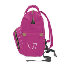 Load image into Gallery viewer, I Jump Instead Trophy Backpack - Magenta w/ White Logo
