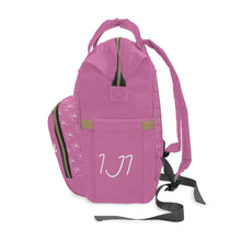 Load image into Gallery viewer, I Jump Instead Trophy Backpack - Blush Pink w/ White Logo
