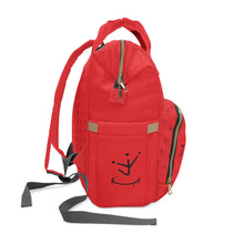Load image into Gallery viewer, I Jump Instead Trophy Backpack - Showstopper Red w/ Black Logo
