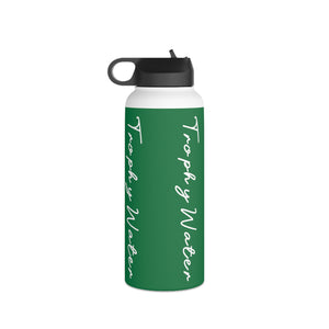 I Jump Instead Stainless Steel Water Bottle - Evergreen w/ White Logo