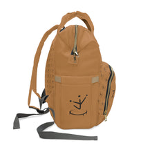 Load image into Gallery viewer, I Jump Instead Trophy Backpack - Toffee w/ Black Logo

