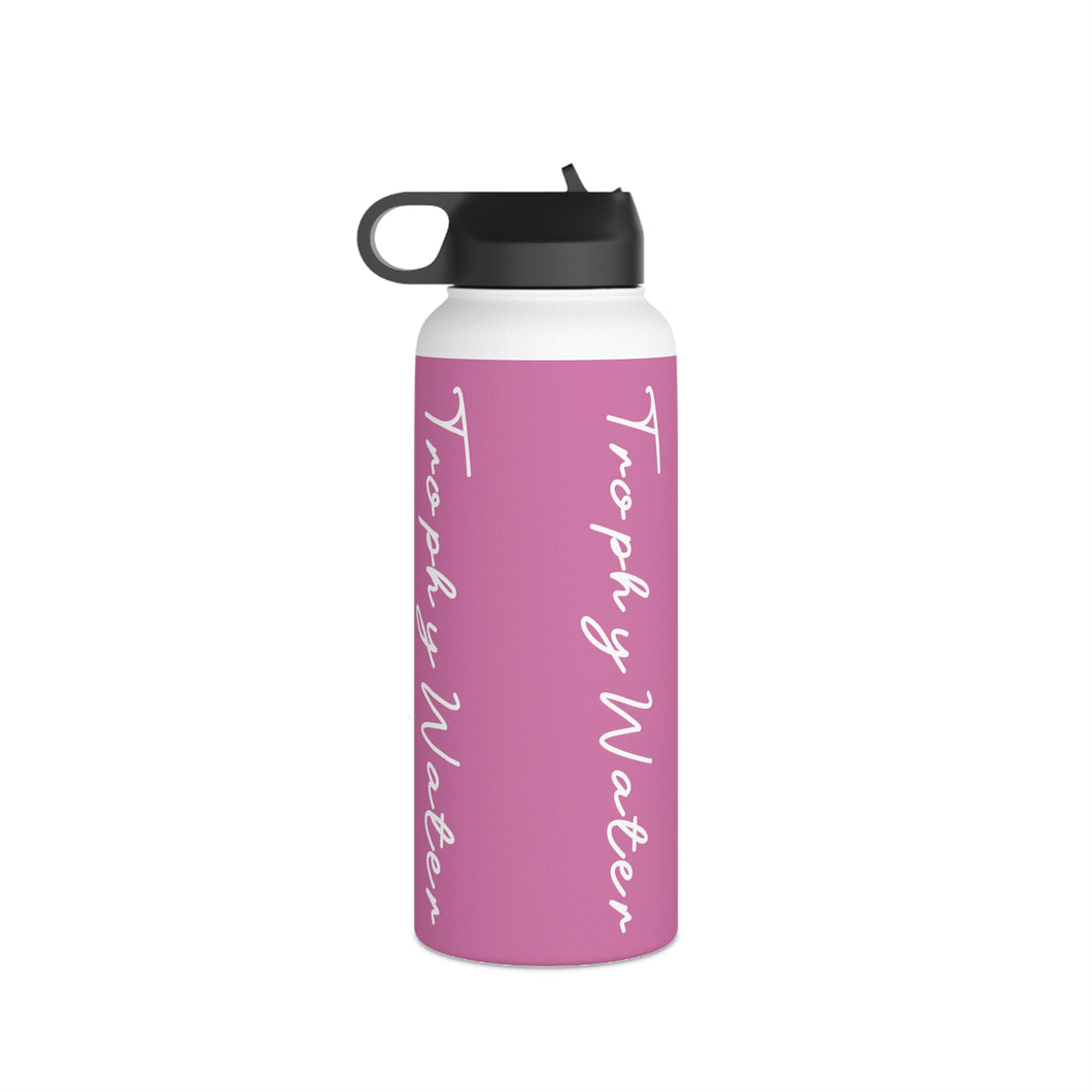 I Jump Instead Stainless Steel Water Bottle - Blush Pink w/ White Logo
