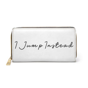 I Jump Instead Trophy Wallet - Crispy White w/ Black Logo