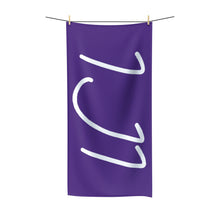 Load image into Gallery viewer, IJI Beach Towel - Polished Purple w/ White Logo
