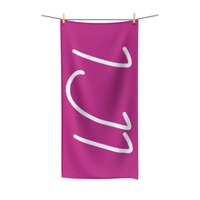 Load image into Gallery viewer, IJI Beach Towel - Magenta w/ White Logo
