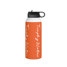 Load image into Gallery viewer, I Jump Instead Stainless Steel Water Bottle - Juicy Orange w/ White Logo
