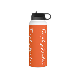 I Jump Instead Stainless Steel Water Bottle - Juicy Orange w/ White Logo