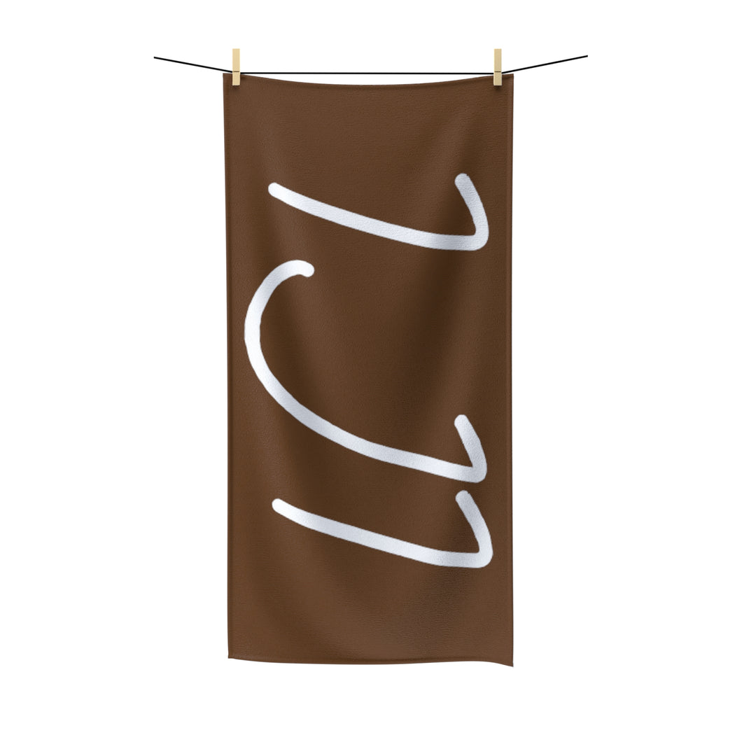 IJI Beach Towel - Cocoa w/ White Logo