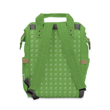Load image into Gallery viewer, I Jump Instead Trophy Backpack - Earthy Green w/ White Logo
