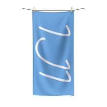 Load image into Gallery viewer, IJI Beach Towel - Baby Blue w/ White Logo
