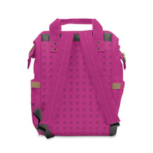 Load image into Gallery viewer, I Jump Instead Trophy Backpack - Magenta w/ Black Logo
