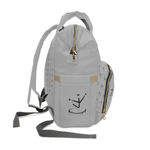 I Jump Instead Trophy Backpack - Airy Grey w/ Black Logo