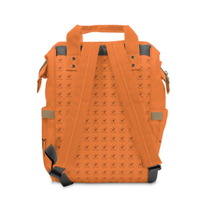 I Jump Instead Trophy Backpack - Tangerine Orange w/ Black Logo